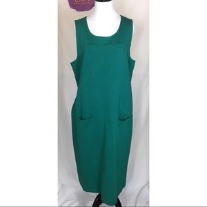 J. Jill Slip Pocket Tank Dress Green Size L
